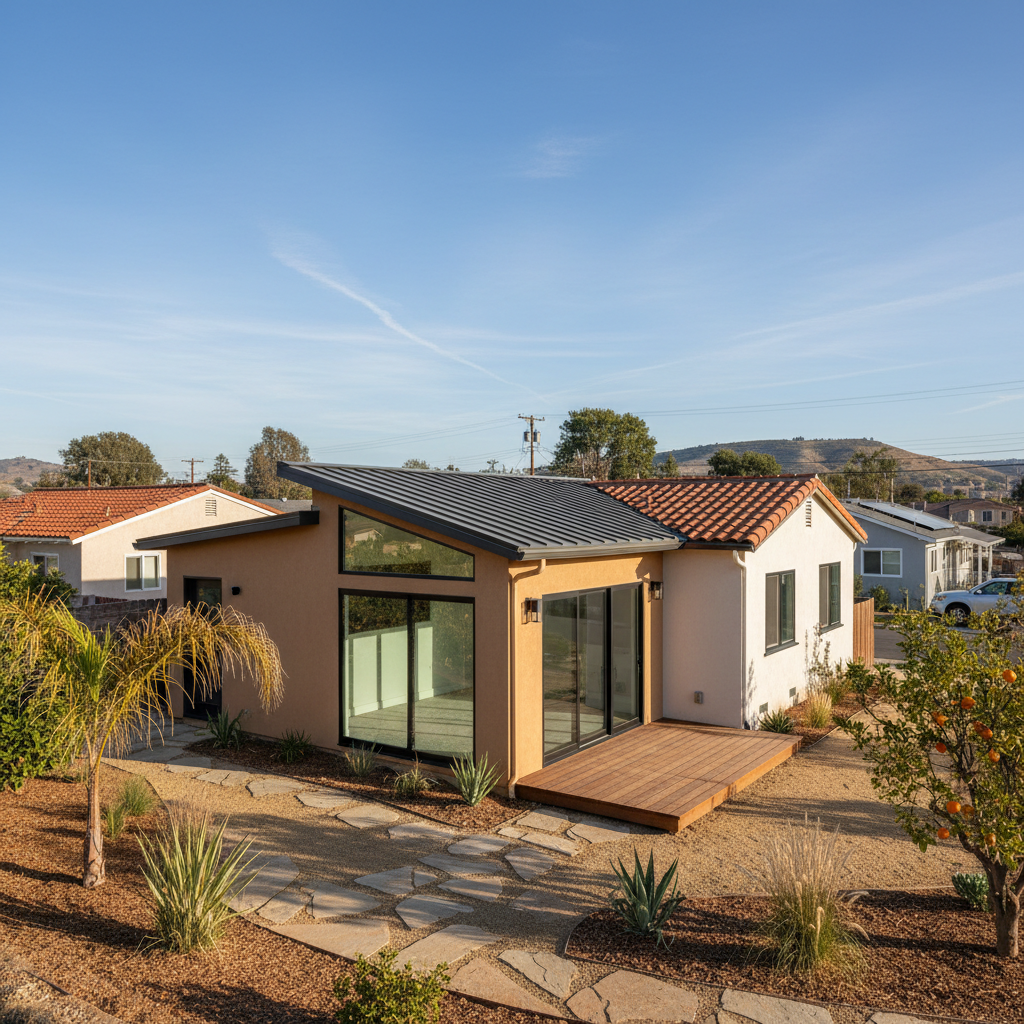 Completed attached adu work at a residential property in Santa Ana, CA