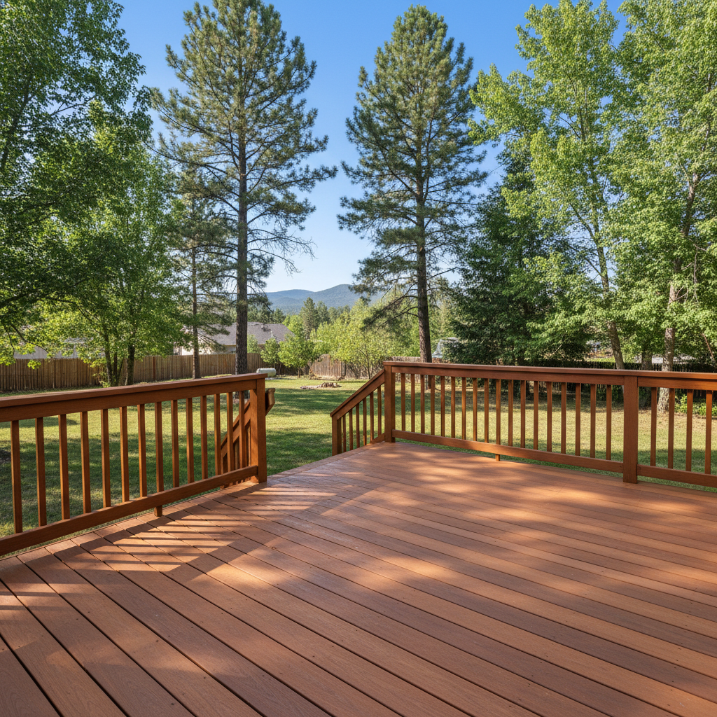 Completed deck repair work at a residential property in Flagstaff, AZ