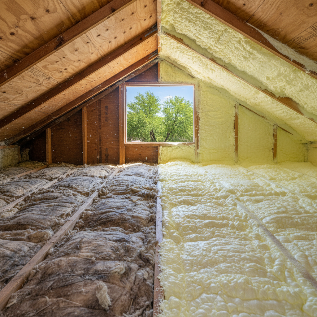 Completed closed cell spray foam work at a residential property in Chandler, AZ