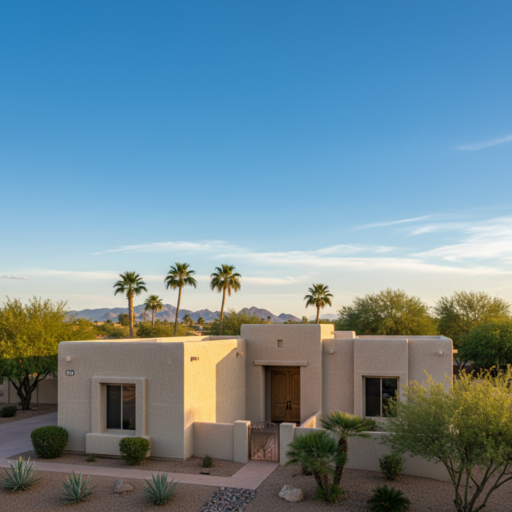 Completed eifs installation work at a residential property in Phoenix, AZ