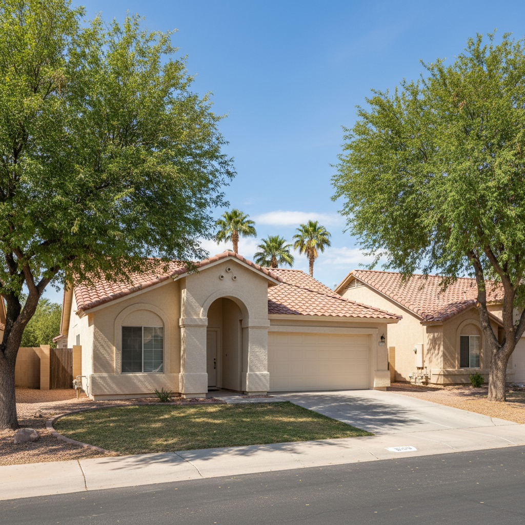 Completed stucco redashing work at a residential property in Surprise, AZ