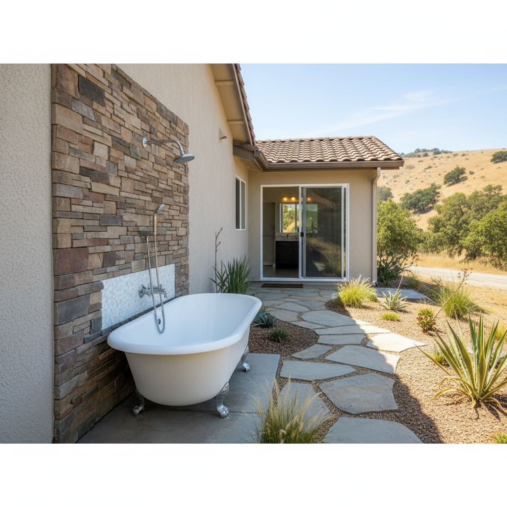 Completed plumbing work work at a residential property in Camarillo, CA