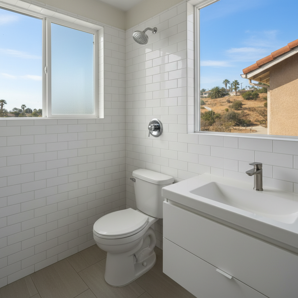 Completed plumbing work work at a residential property in Carson, CA