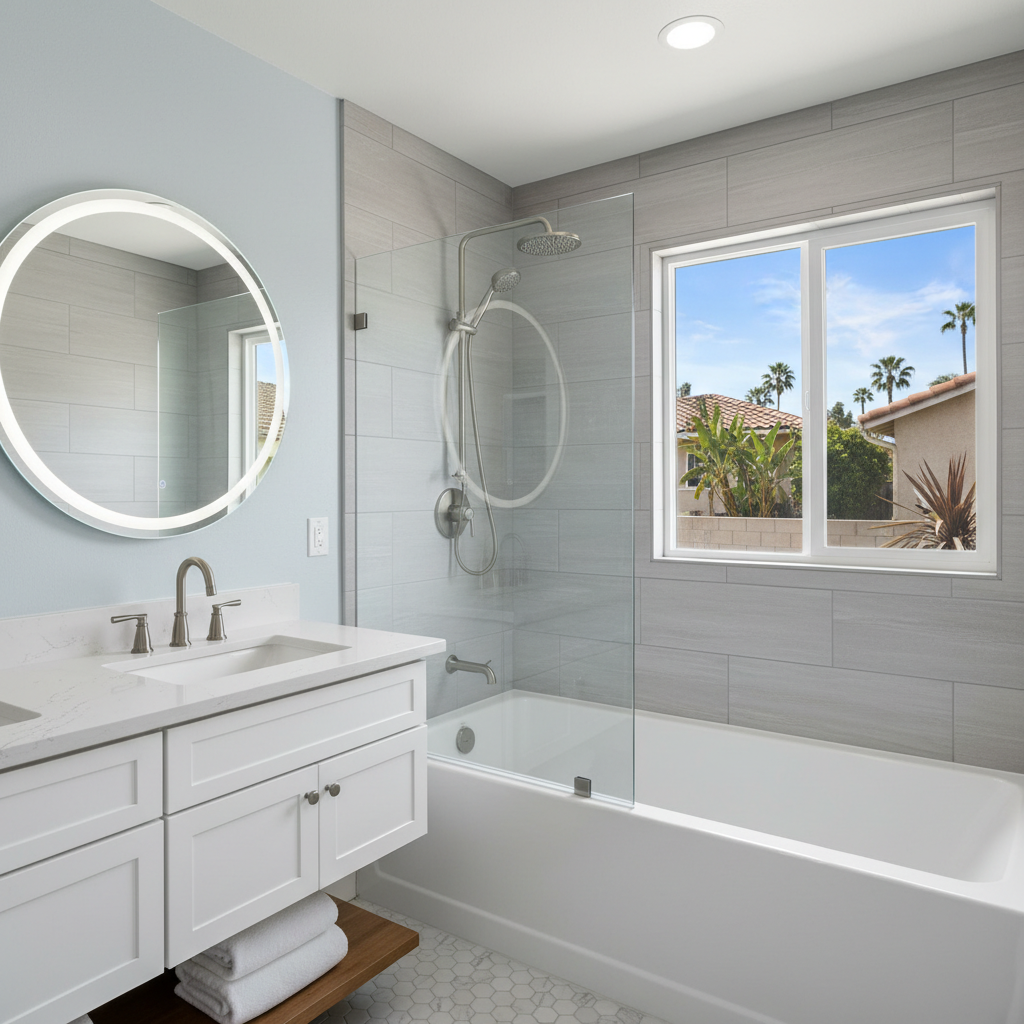 Completed bathtub replacement work at a residential property in Carson, CA