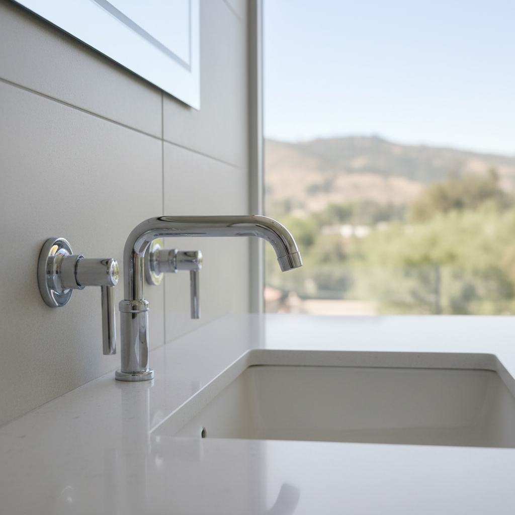 Completed plumbing work work at a residential property in El Monte, CA