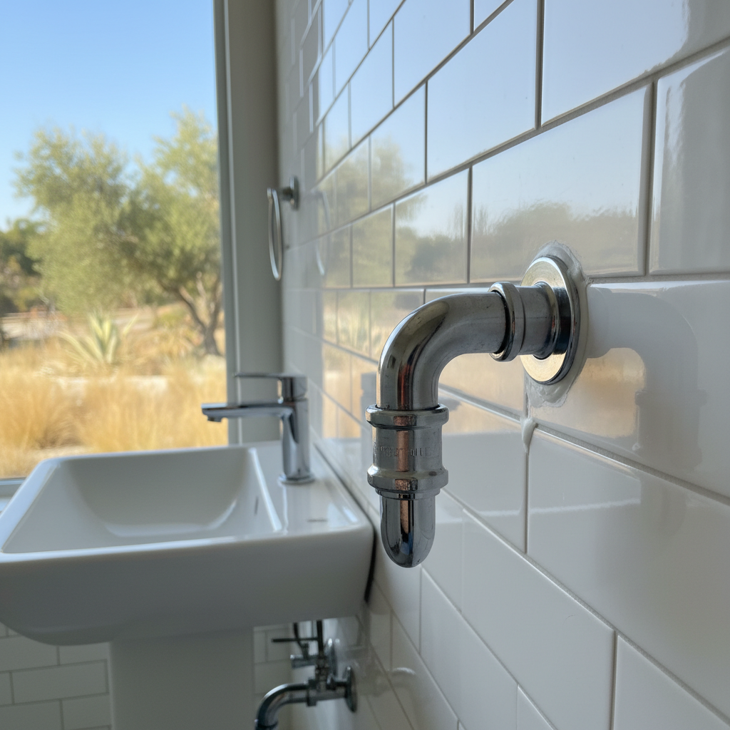 Completed plumbing work work at a residential property in Fountain Valley, CA