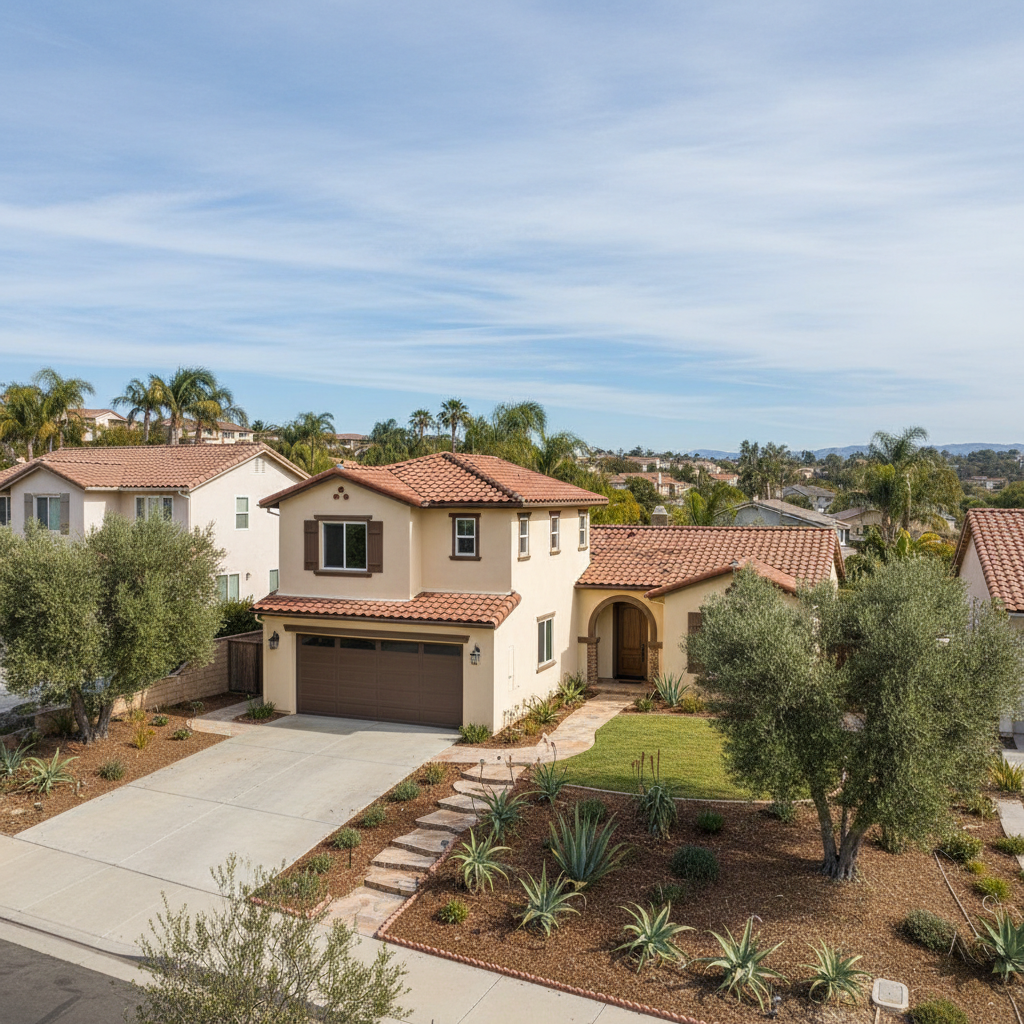 Completed garages work at a residential property in La Mesa, CA