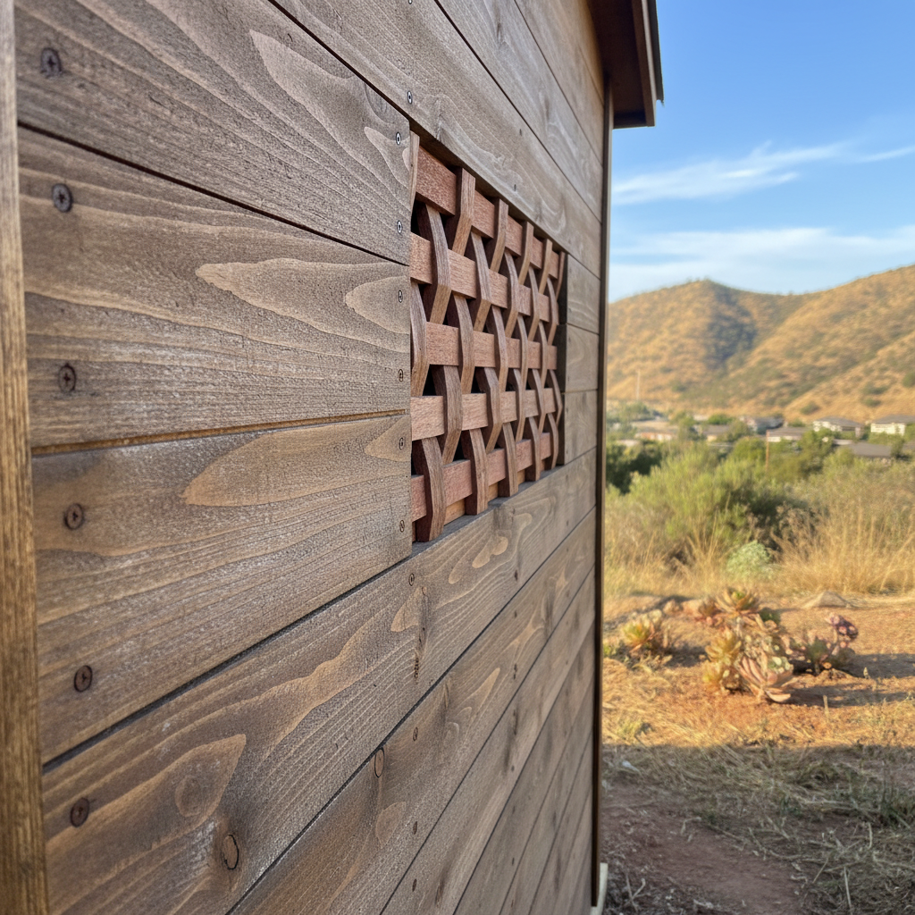 Completed custom shed design work at a residential property in La Mesa, CA