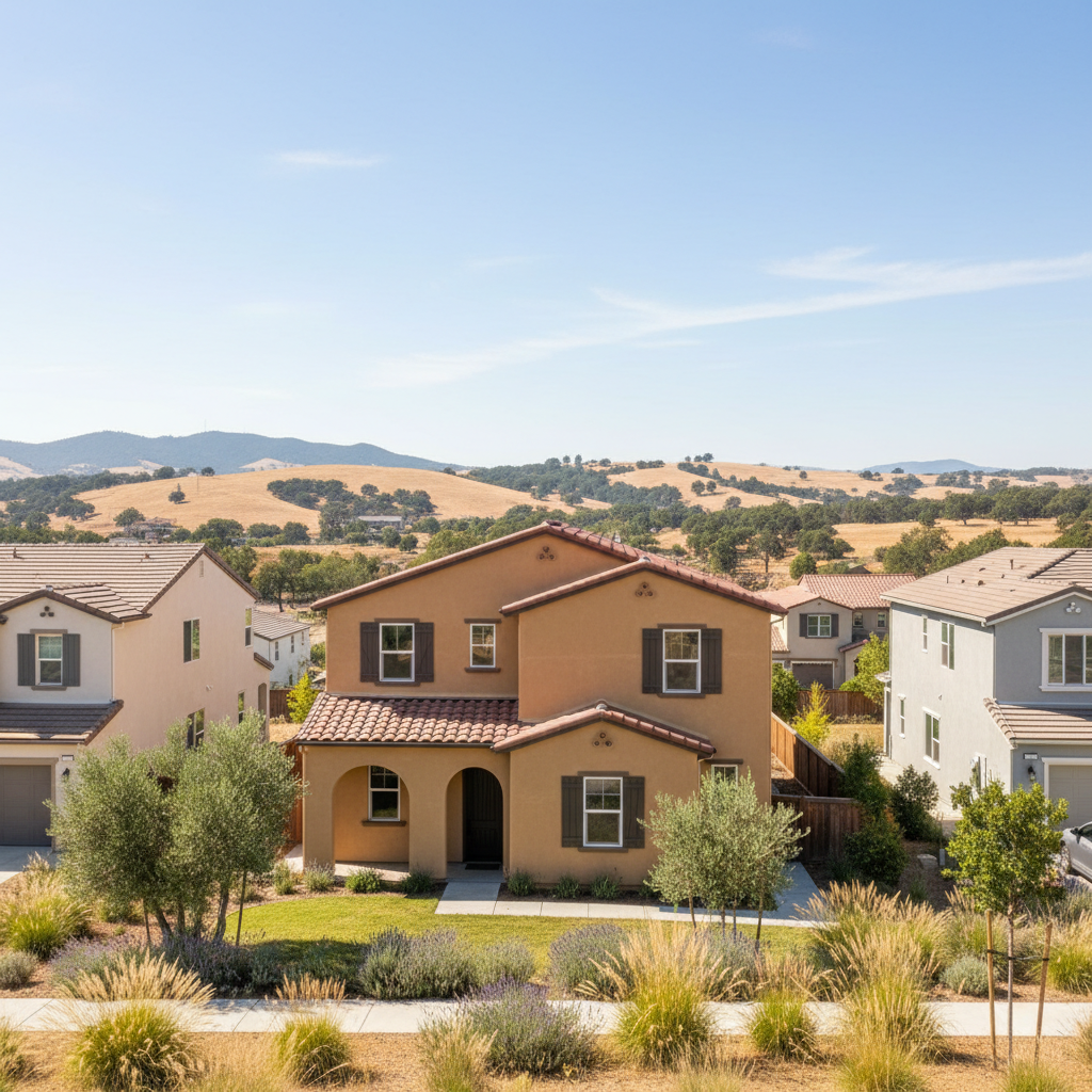 Completed stucco installation work at a residential property in Chico, CA