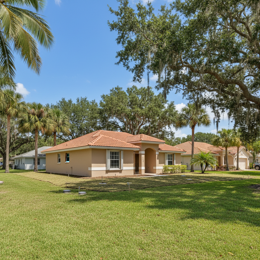 Completed foundation inspection & repair work at a residential property in Cape Coral, FL