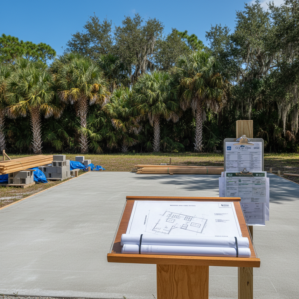 Completed construction drawings & permitting work at a residential property in Cape Coral, FL