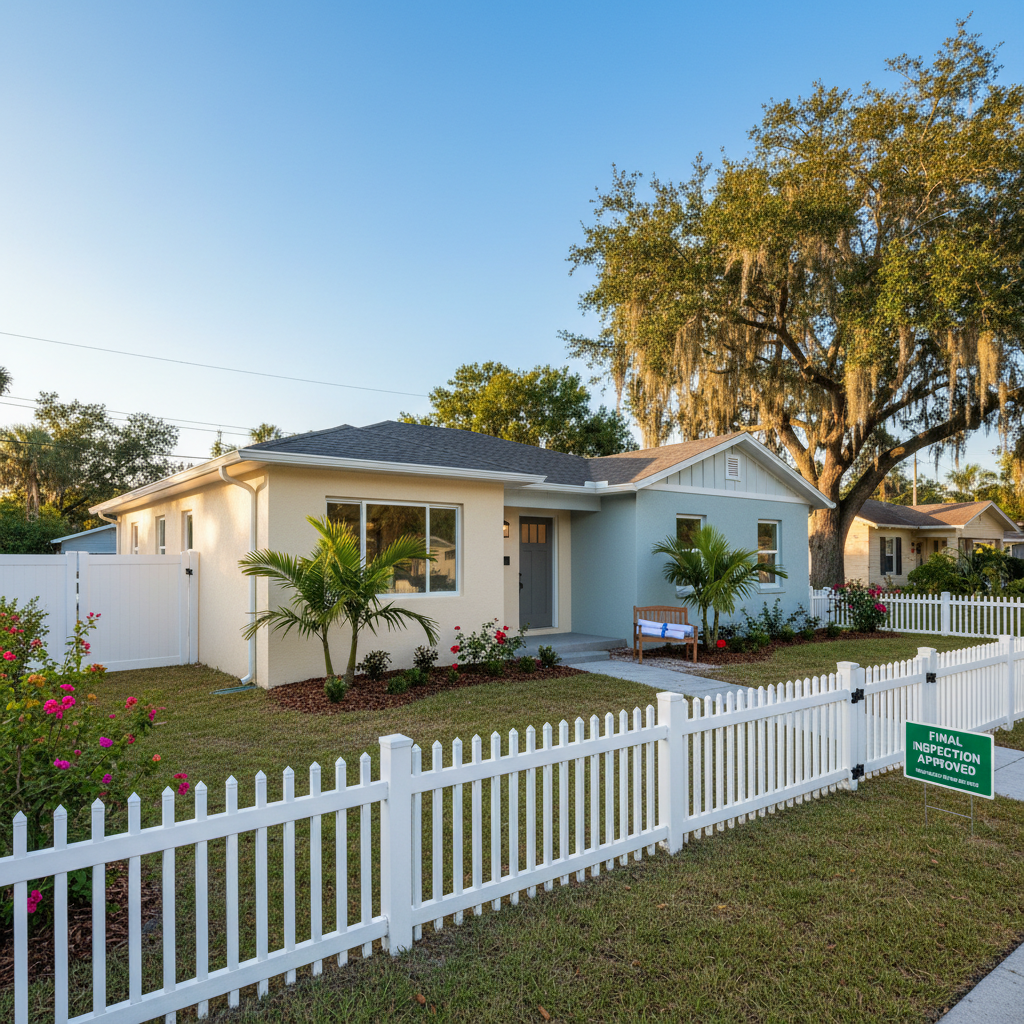 Completed construction drawings & permitting work at a residential property in St. Petersburg, FL