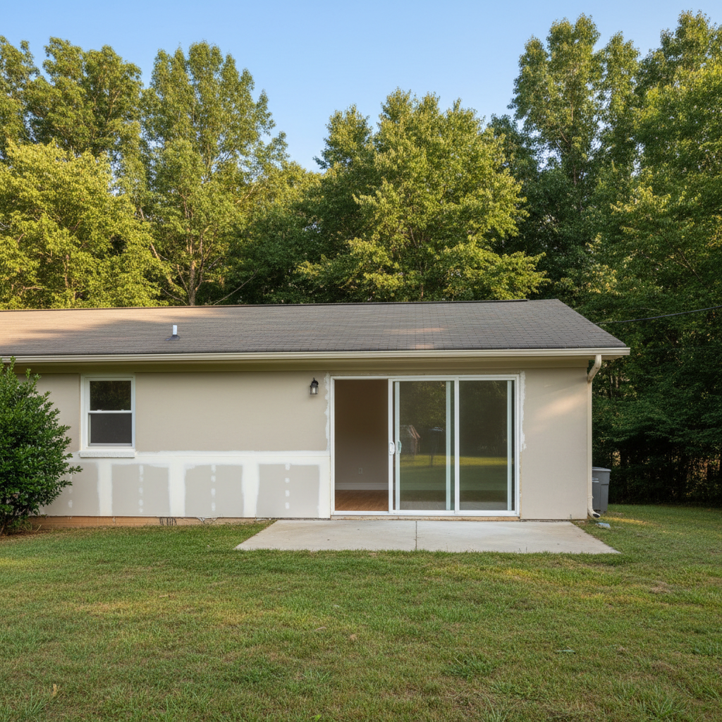 Completed structural drying work at a residential property in Baldwin, GA