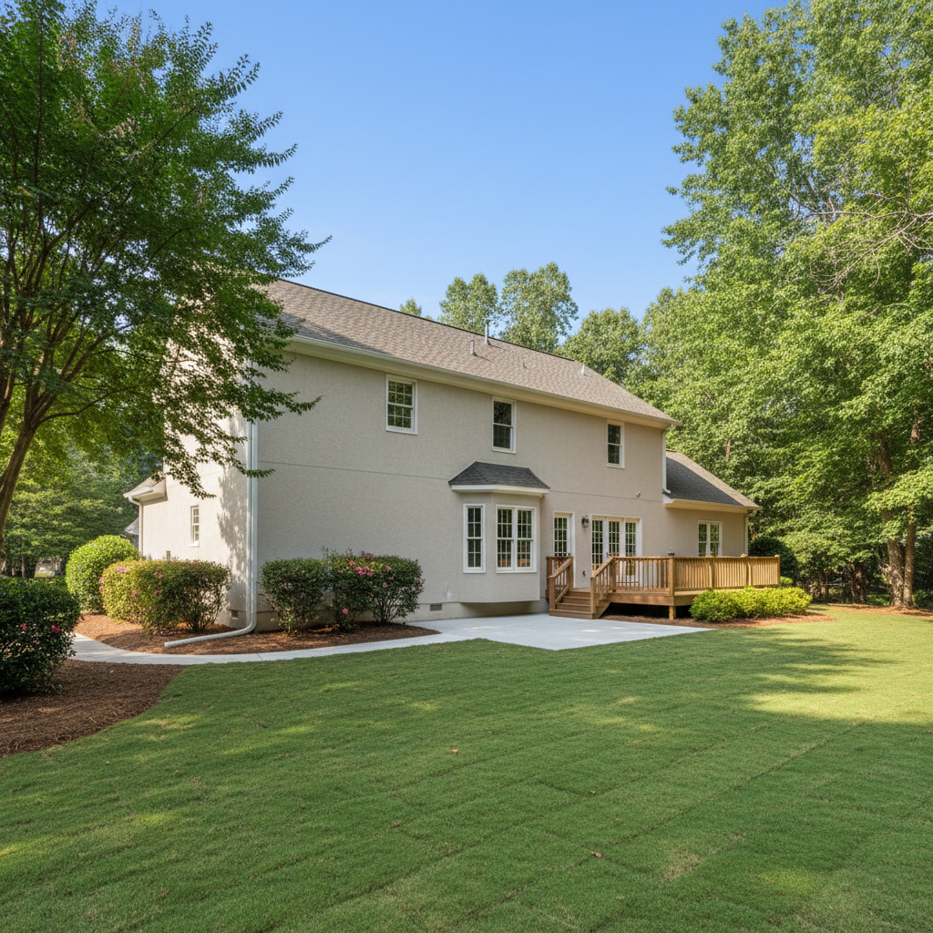 Completed flood restoration work at a residential property in Baldwin, GA