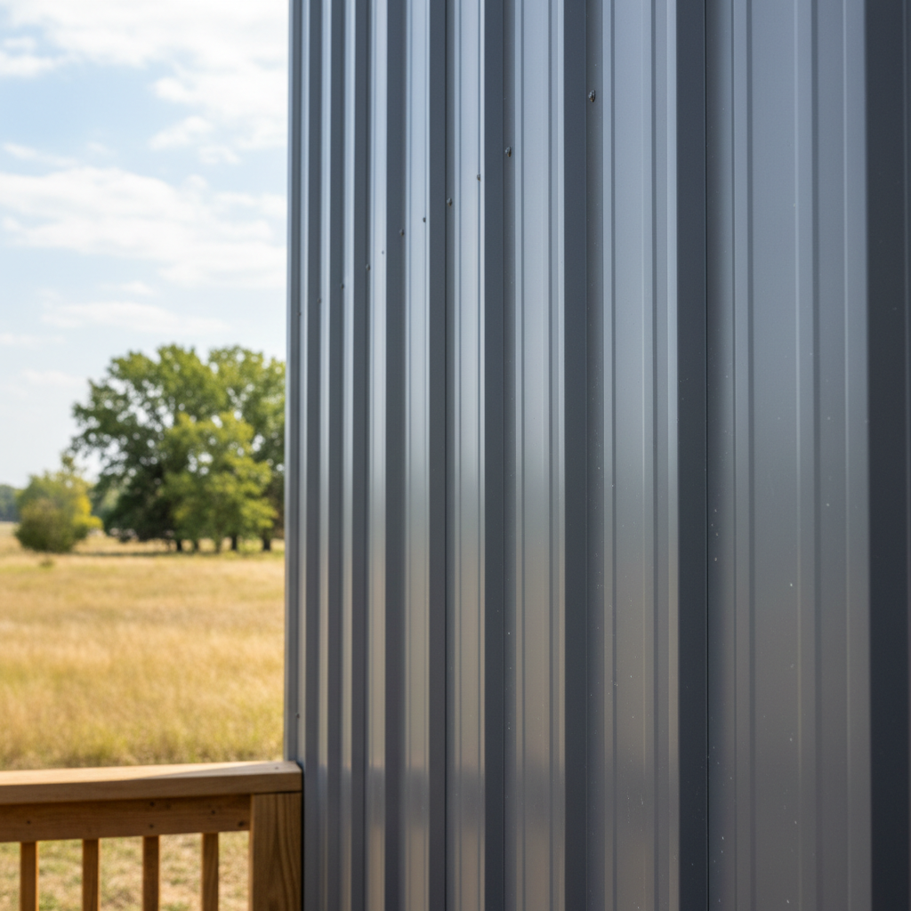 Completed metal siding work at a residential property in Great Bend, KS