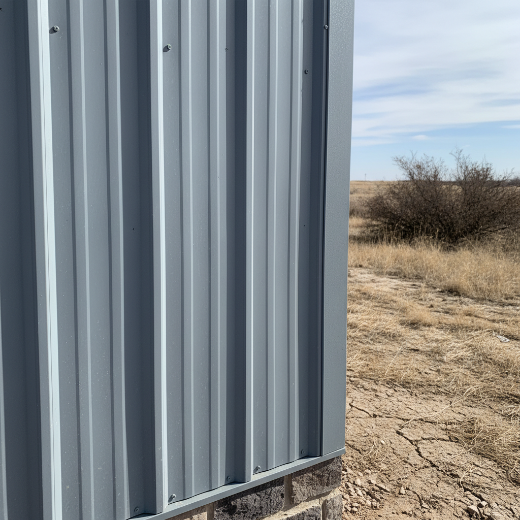 Completed metal siding work at a residential property in Garden City, KS