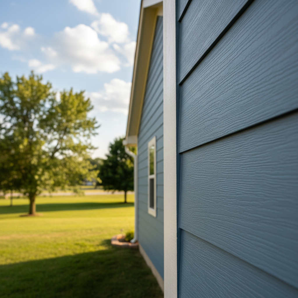 Completed siding installation work at a residential property in Topeka, KS
