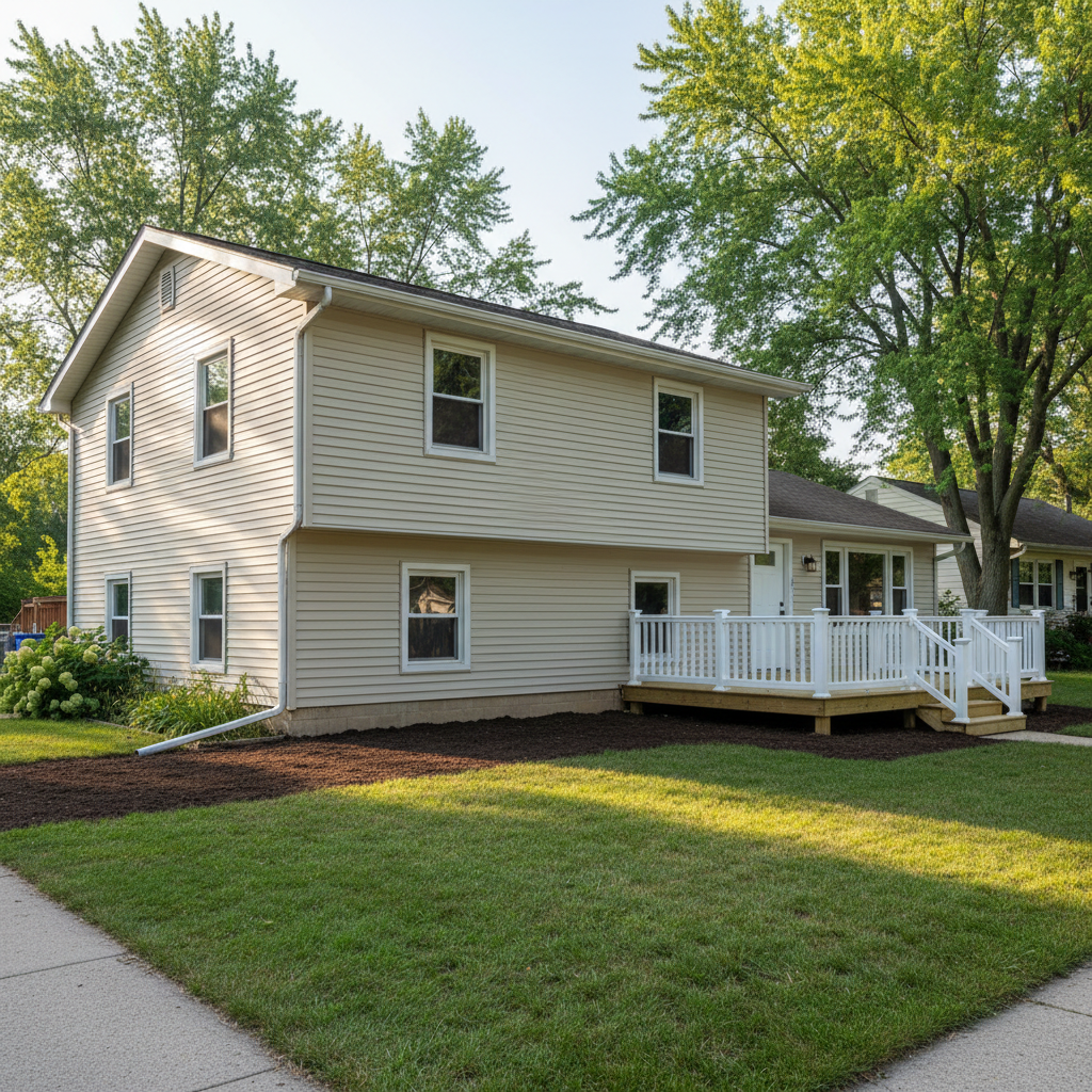 Completed water damage repair work at a residential property in Lincoln Park, MI