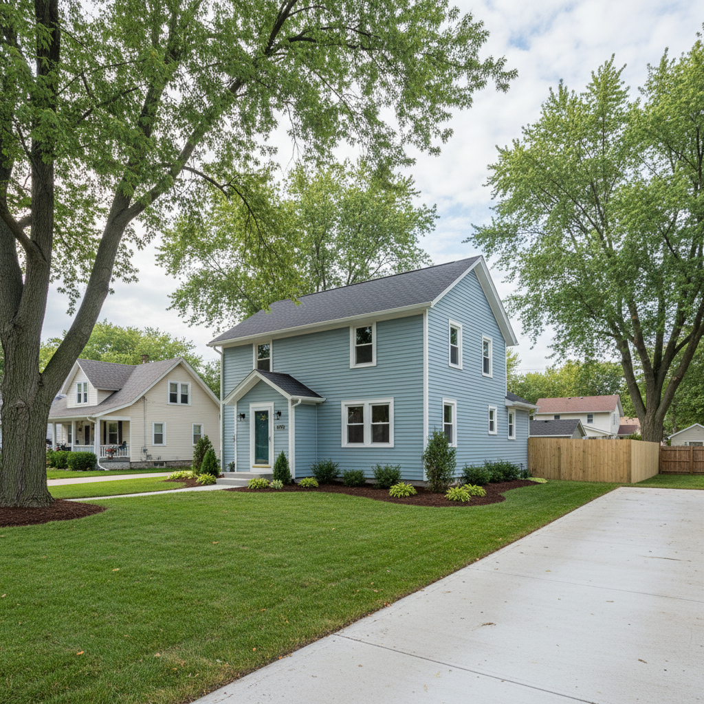 Completed water damage restoration work at a residential property in Three Rivers, MI