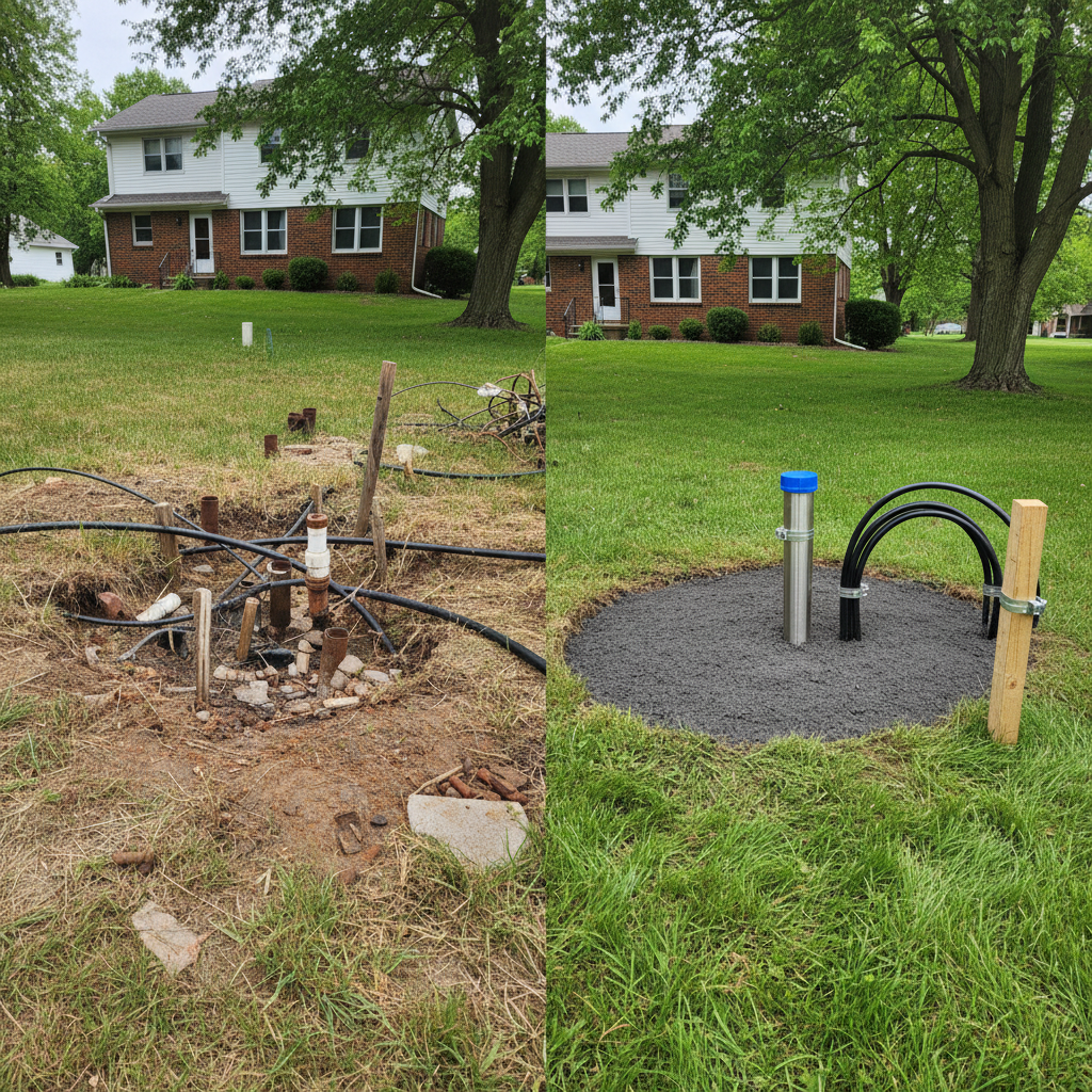 Completed environmental drilling work at a residential property in Kalamazoo, MI