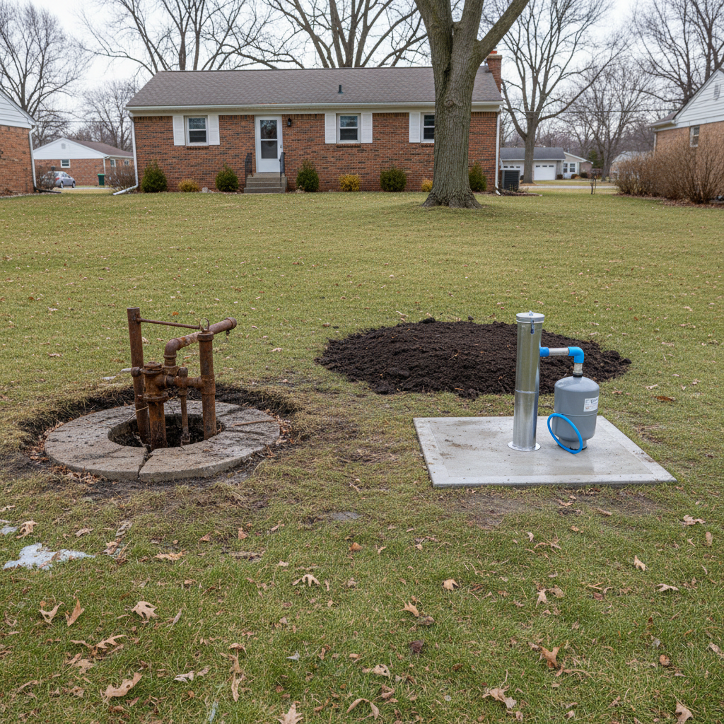 Completed well drilling work at a residential property in Kalamazoo, MI