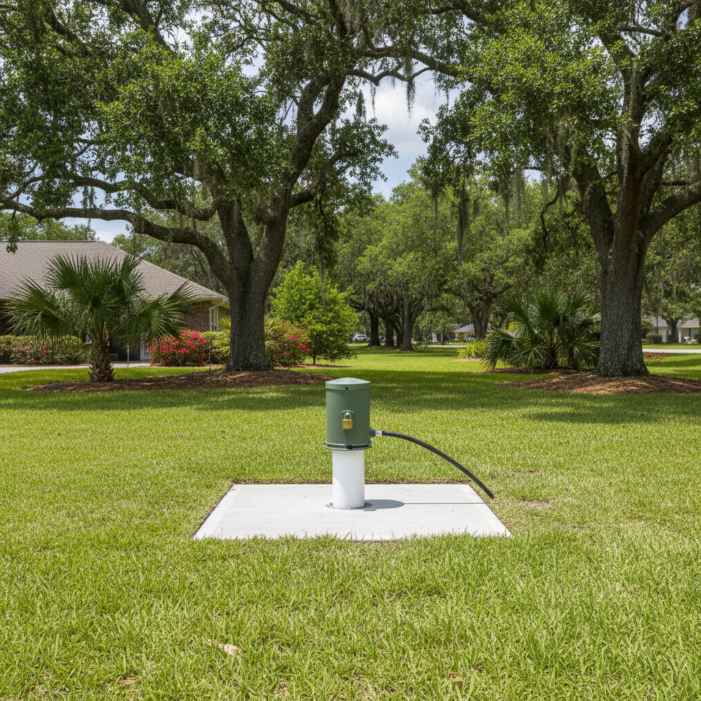Completed well maintenance work at a residential property in Gulfport, MS