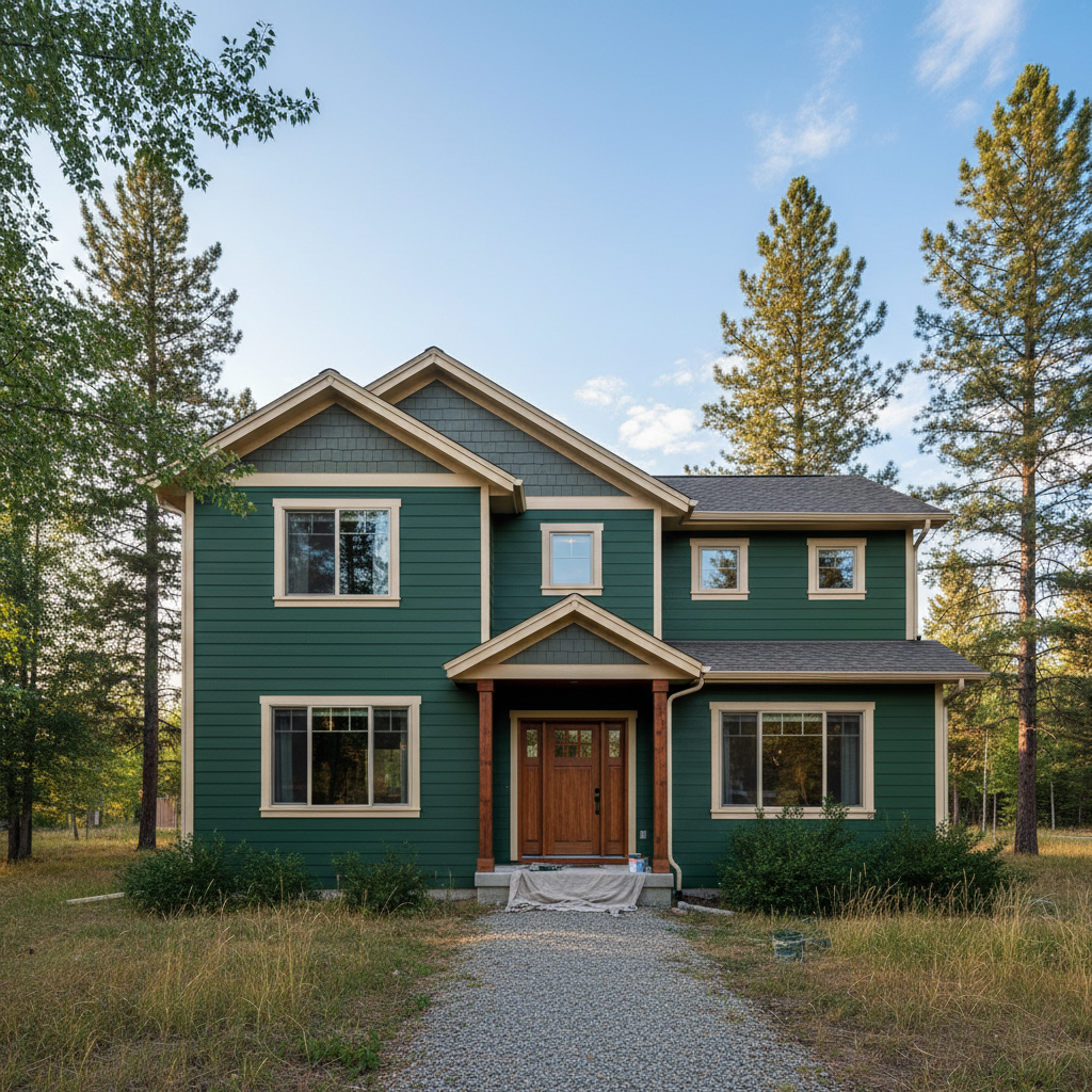 Completed color consultation work at a residential property in Whitefish, MT
