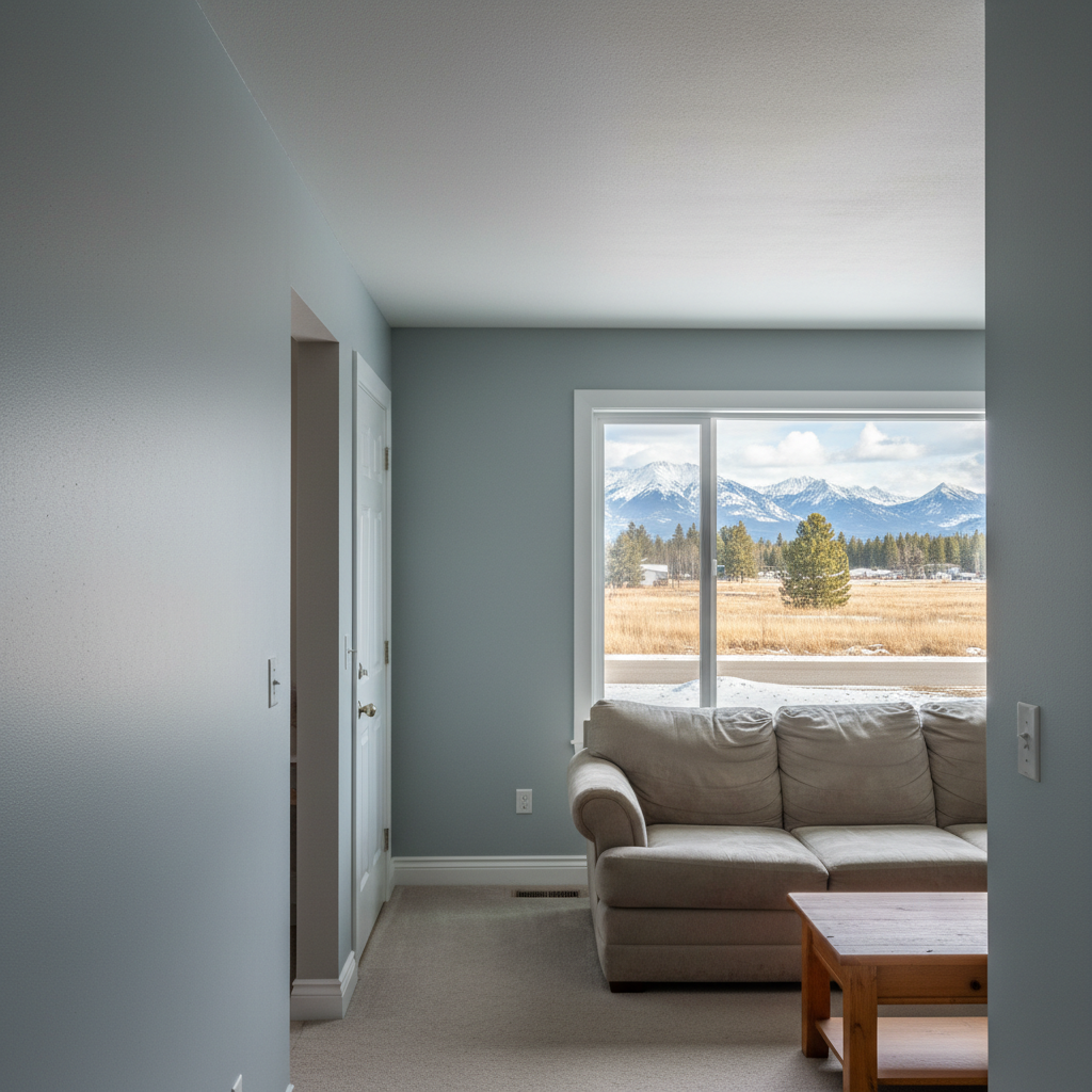 Completed interior painting work at a residential property in Whitefish, MT