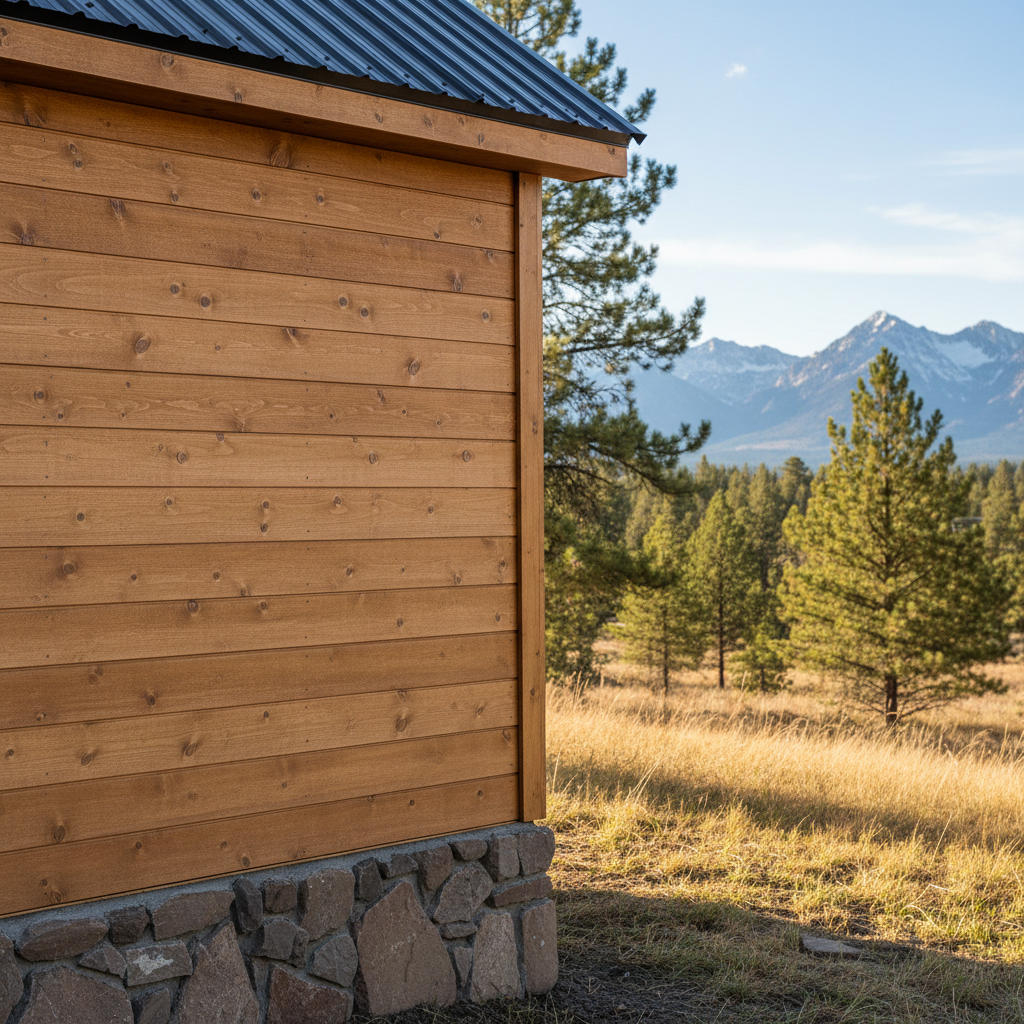 Completed tiny homes work at a residential property in Victor, MT