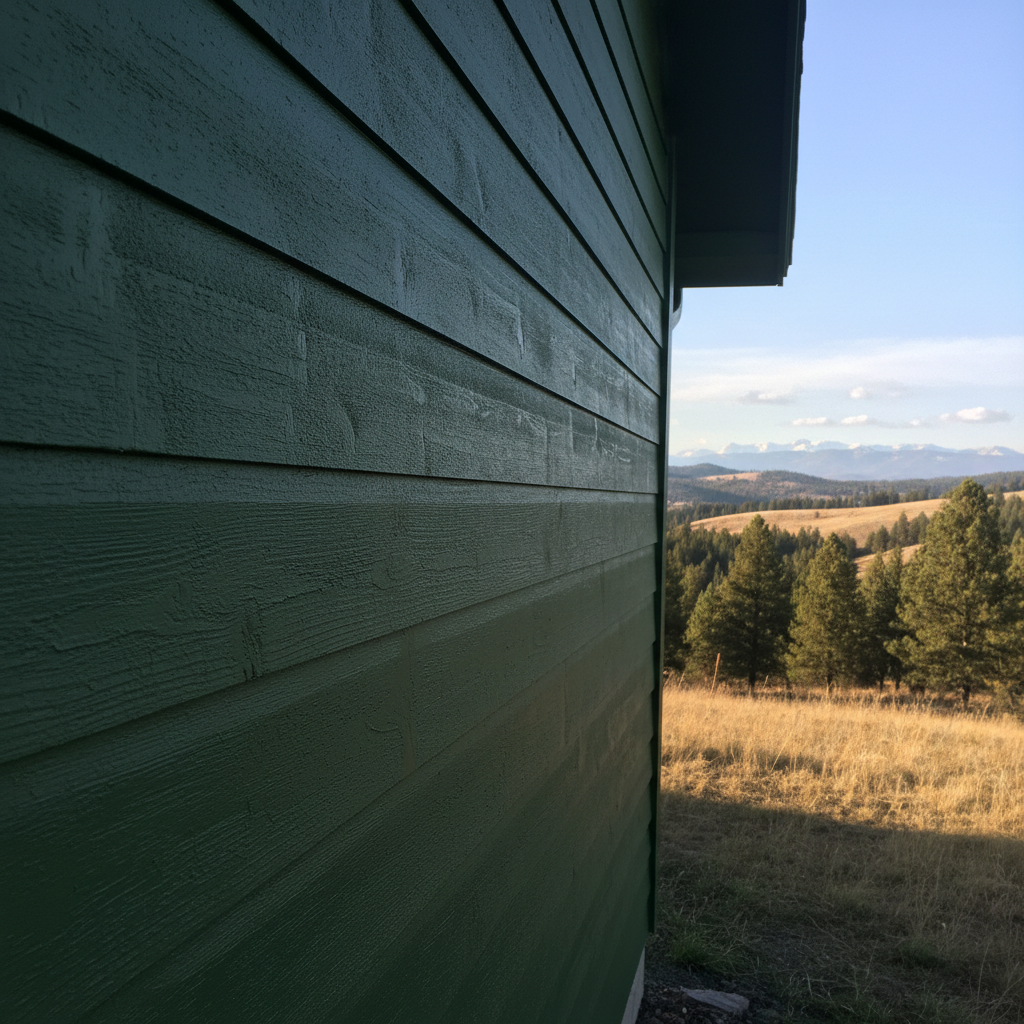 Completed exterior painting work at a residential property in Victor, MT