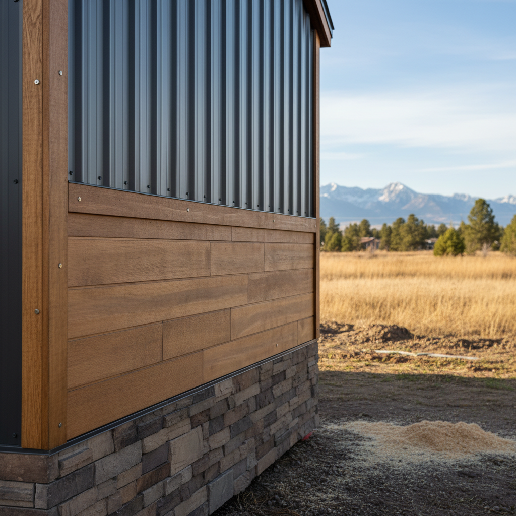 Completed tiny homes work at a residential property in Great Falls, MT