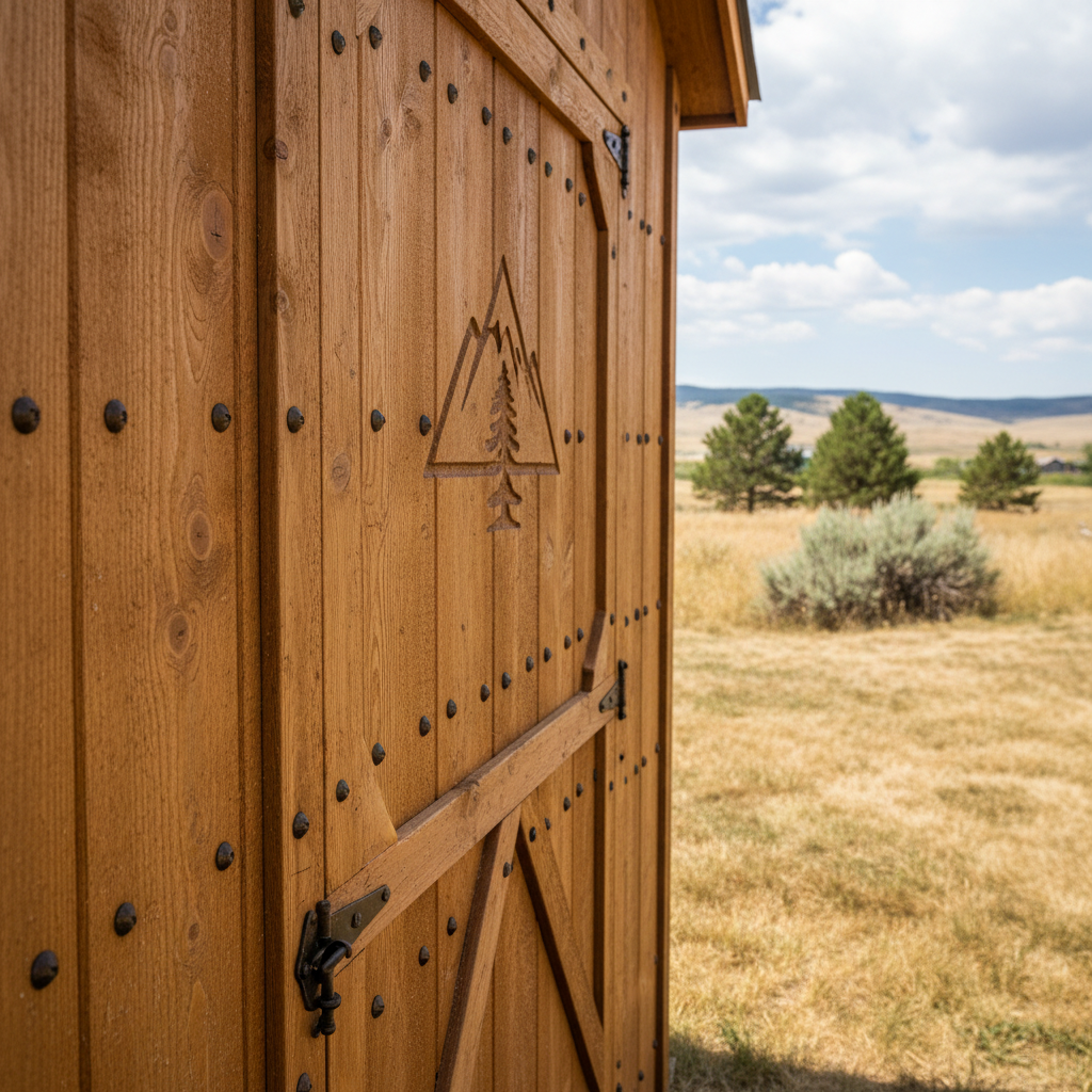 Completed custom shed design work at a residential property in Billings, MT