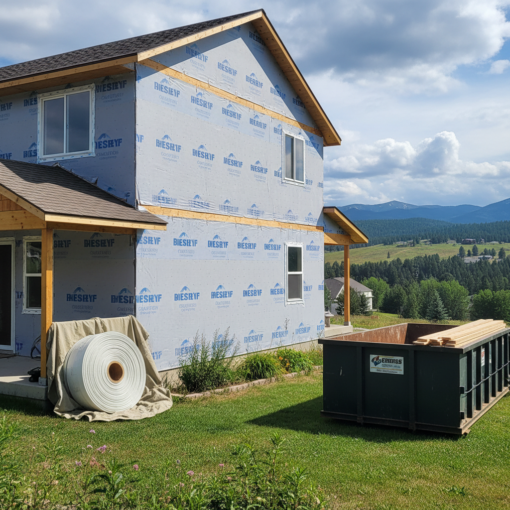 Completed siding removal work at a residential property in Missoula, MT