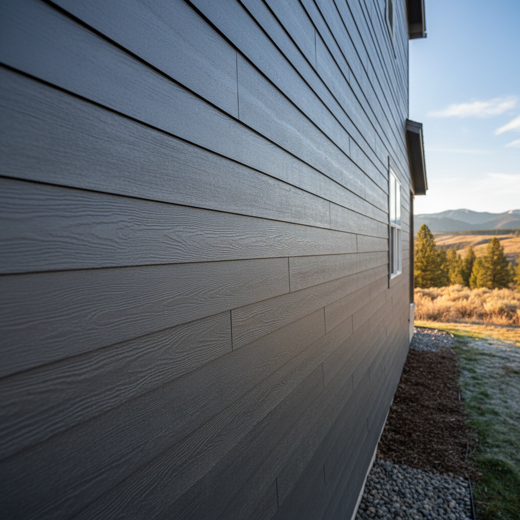 Completed cement siding work at a residential property in Missoula, MT