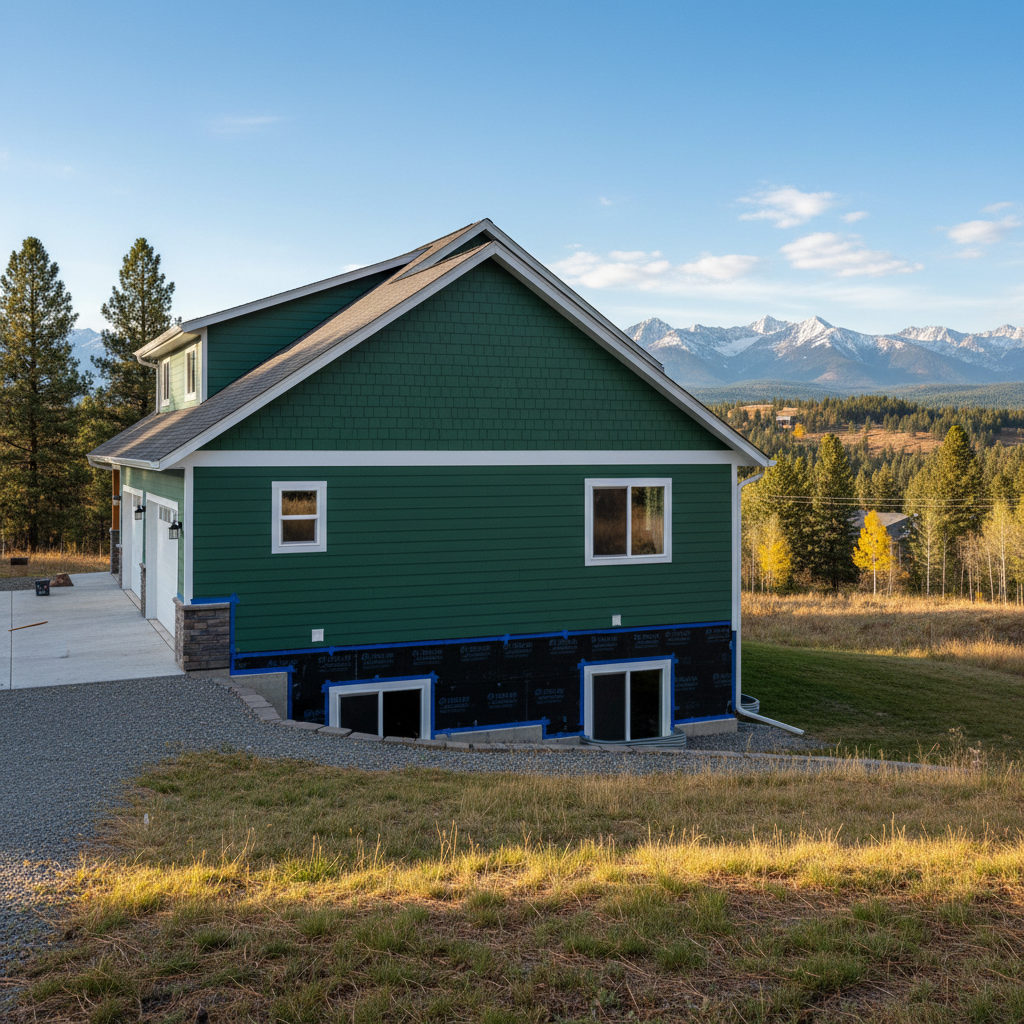 Completed insulation installation work at a residential property in Missoula, MT