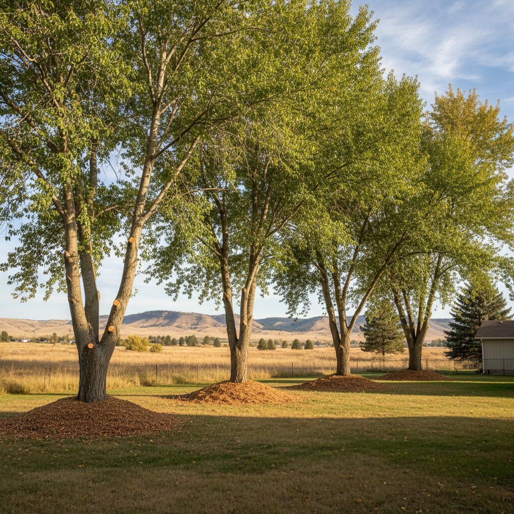 Completed tree health & care work at a residential property in Billings, MT