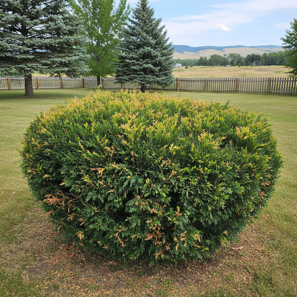 Completed shrub & bush trimming work at a residential property in Billings, MT