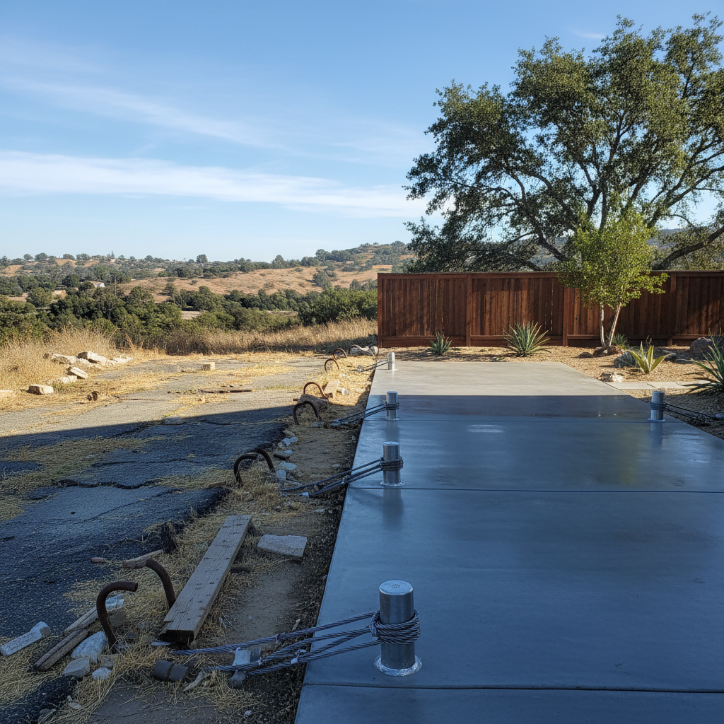 Completed heavy duty towing work at a residential property in Vista, CA