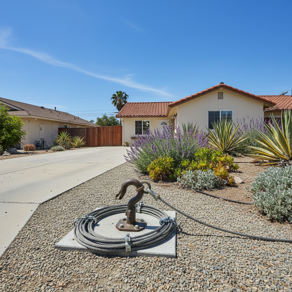 Completed roadside assistance work at a residential property in Vista, CA