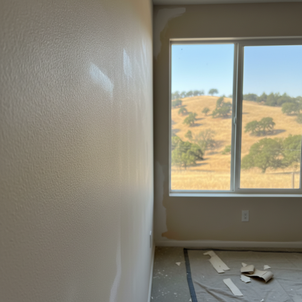 Completed wallpaper removal work at a residential property in Auburn, CA
