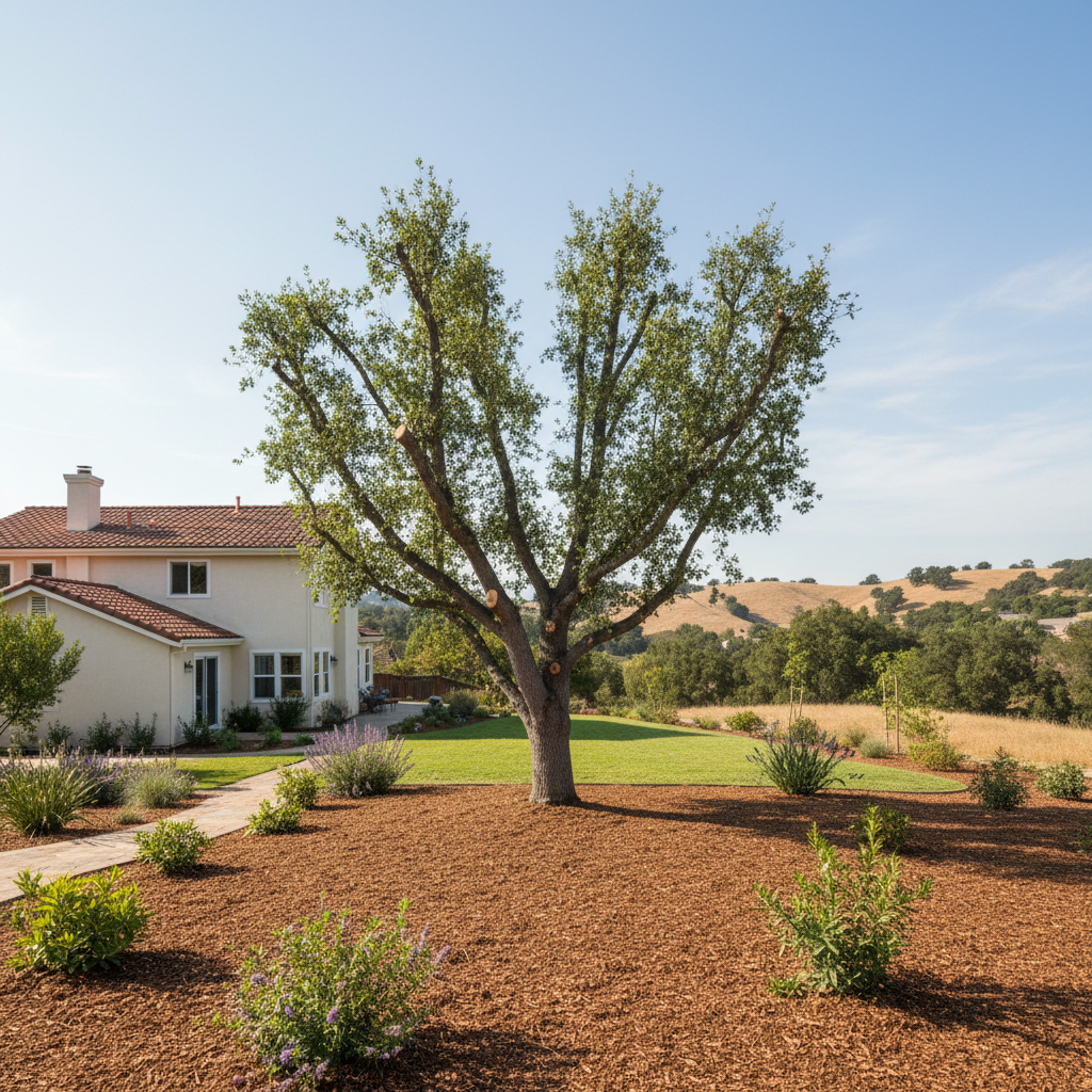 Completed tree health & care work at a residential property in Fremont, CA
