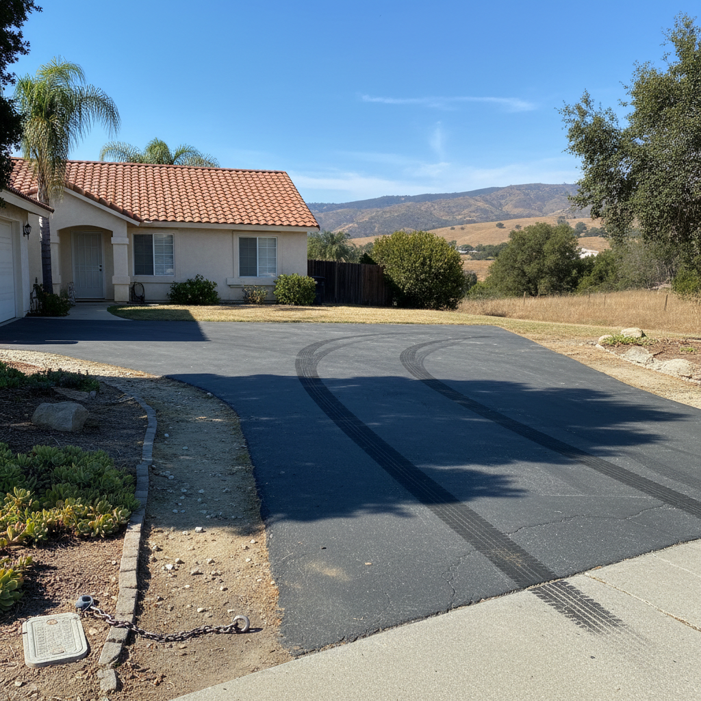 Completed flatbed towing work at a residential property in Vista, CA