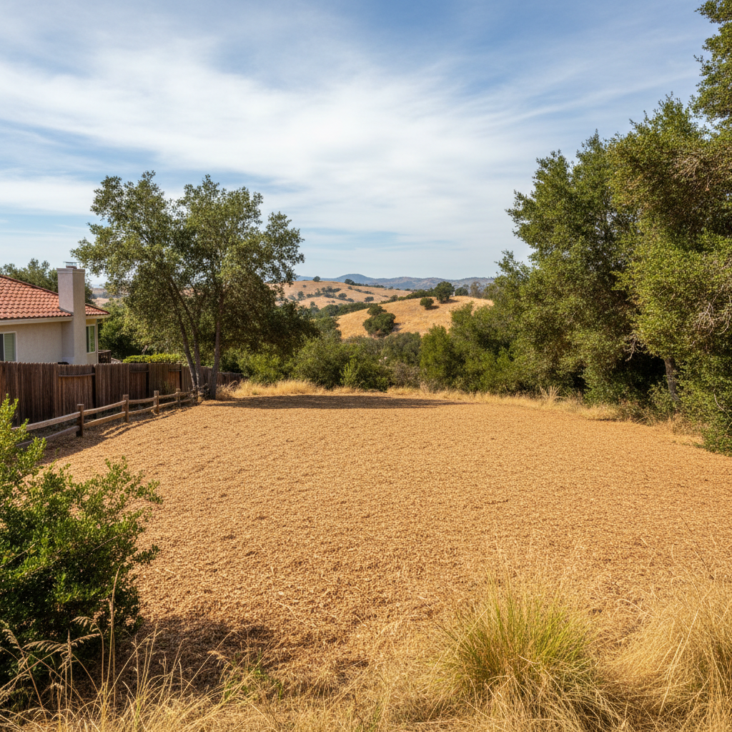 Completed land clearing work at a residential property in Hayward, CA