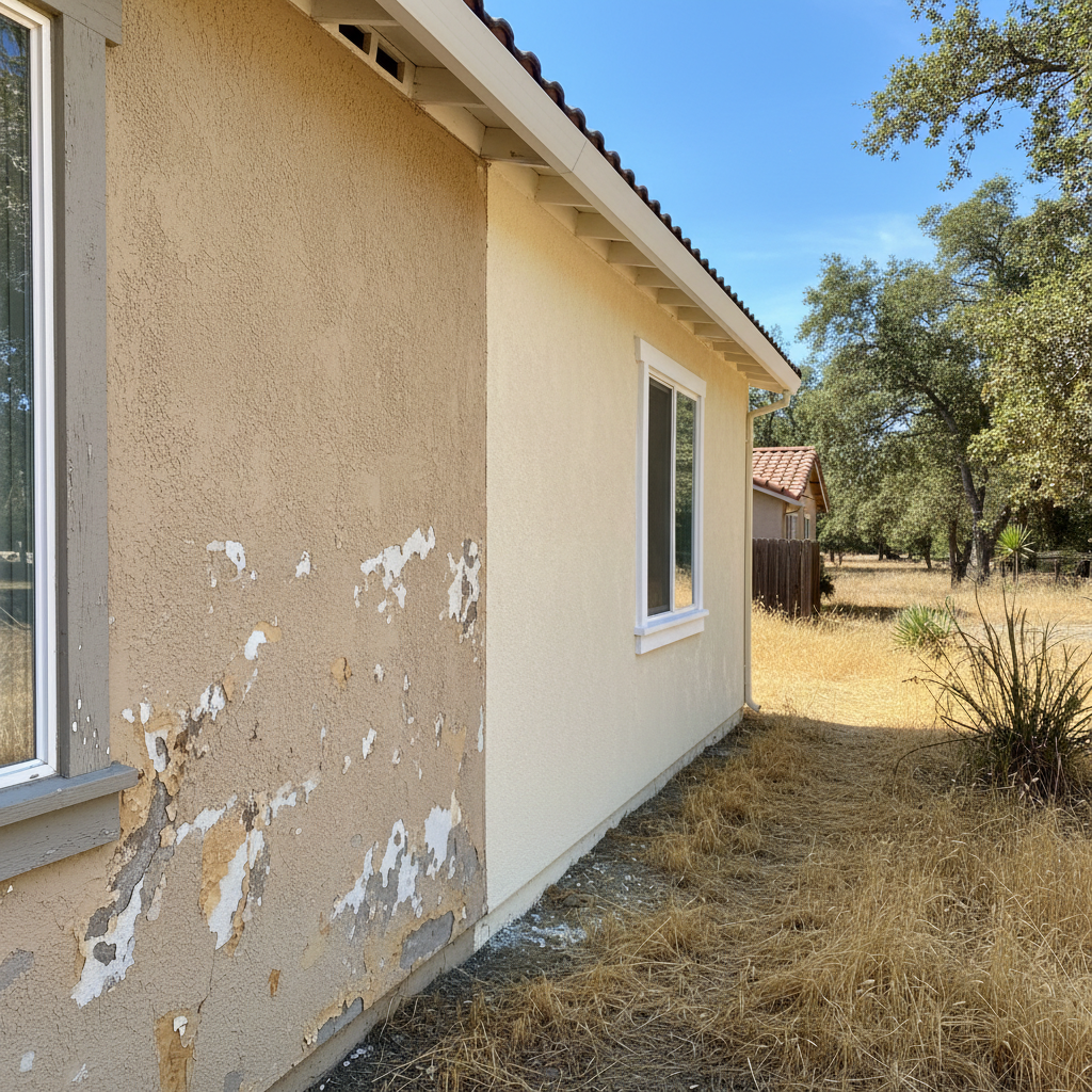Completed exterior painting work at a residential property in Auburn, CA
