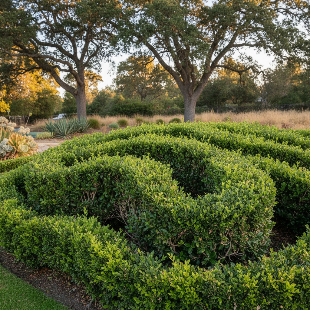 Completed shrub & bush trimming work at a residential property in Oakland, CA