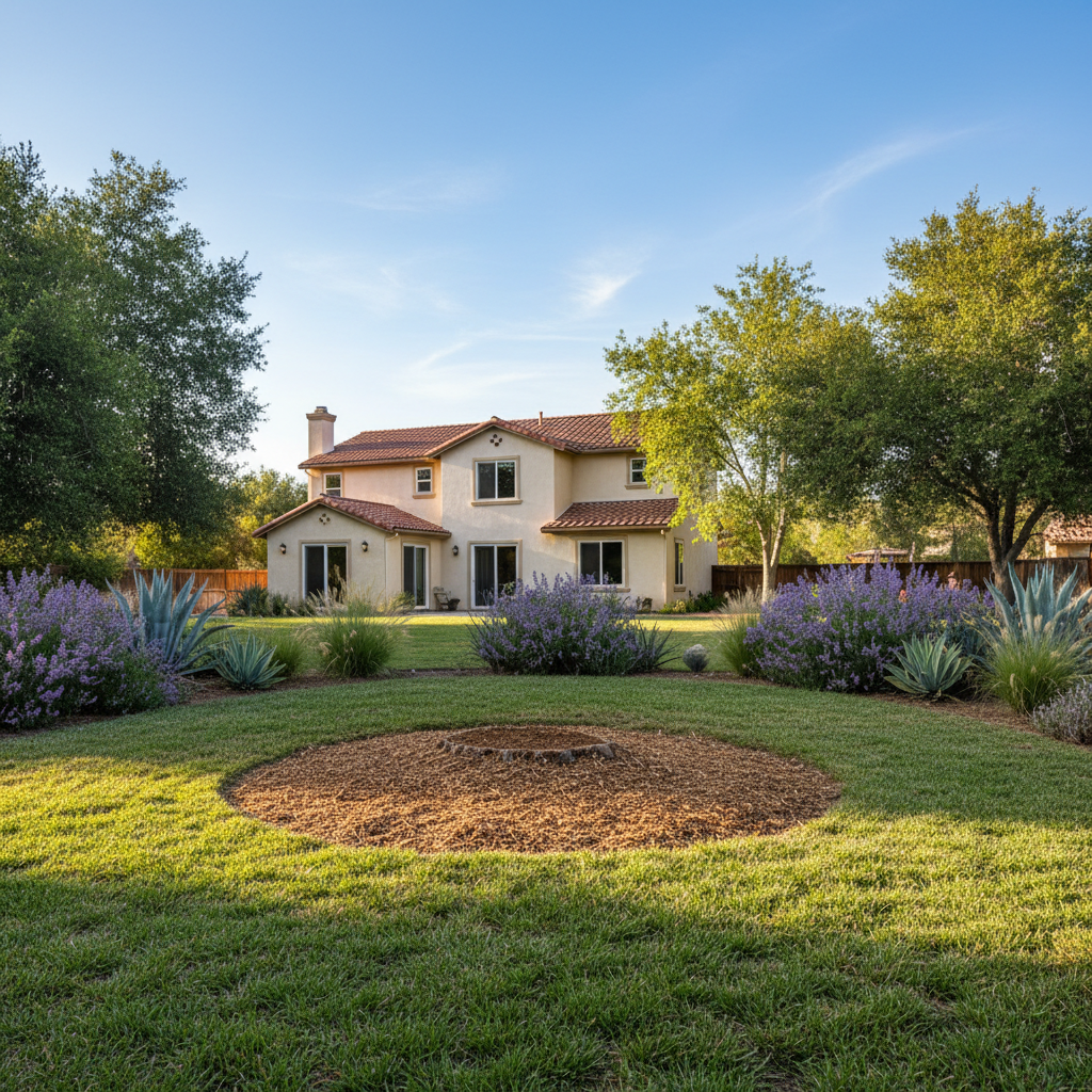 Completed stump grinding & removal work at a residential property in Aliso Viejo, CA