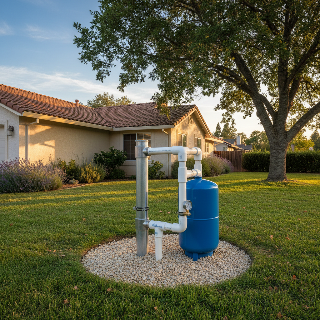 Completed pump repair work at a residential property in Fair Oaks, CA