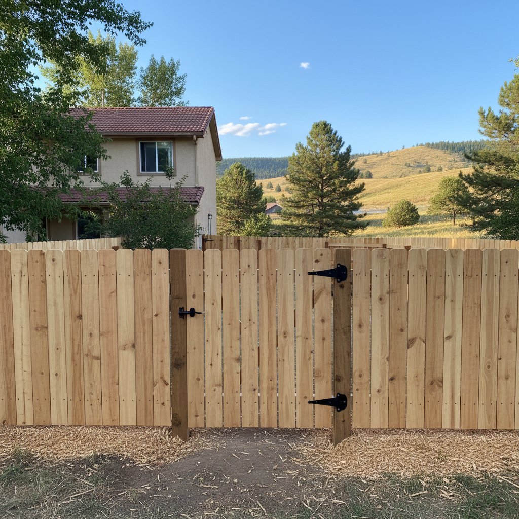 Completed gate installation work at a residential property in Boulder, CO