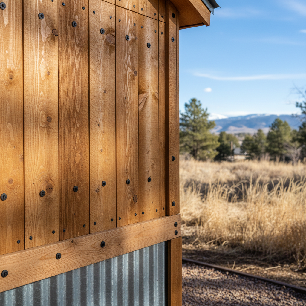 Completed custom shed design work at a residential property in Fort Collins, CO