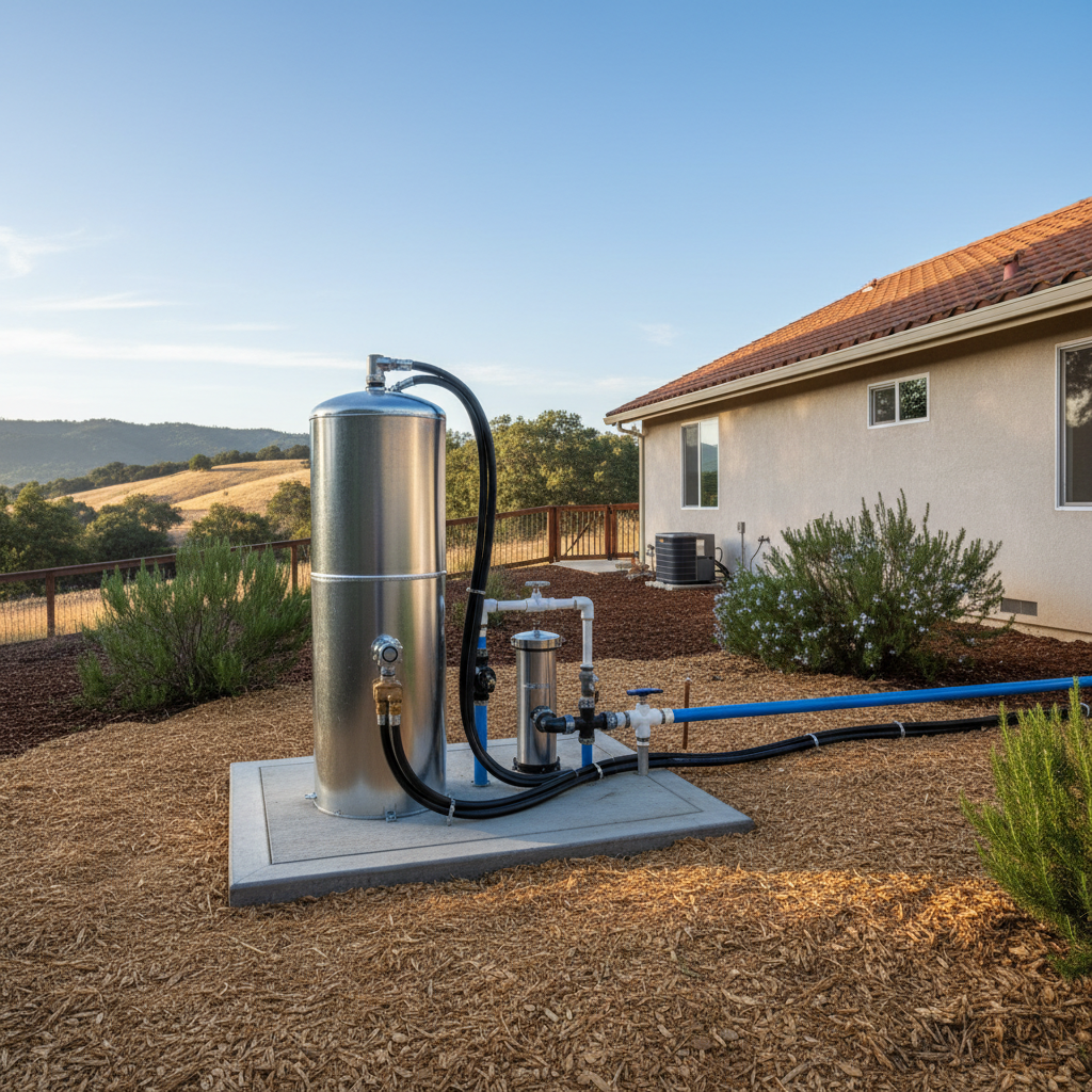 Completed pump repair work at a residential property in Fair Oaks, CA
